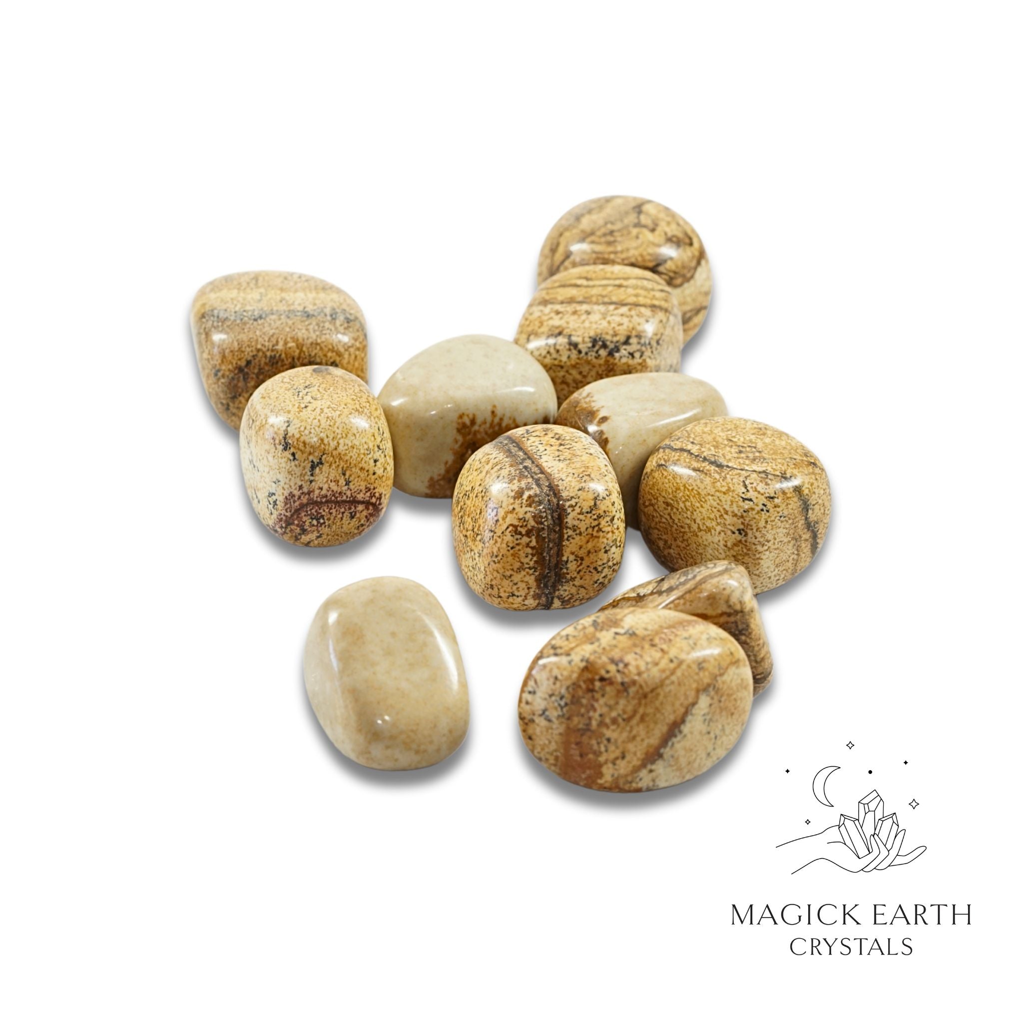 Picture Jasper Tumbled Crystals For Ancient Earth Wisdom Large