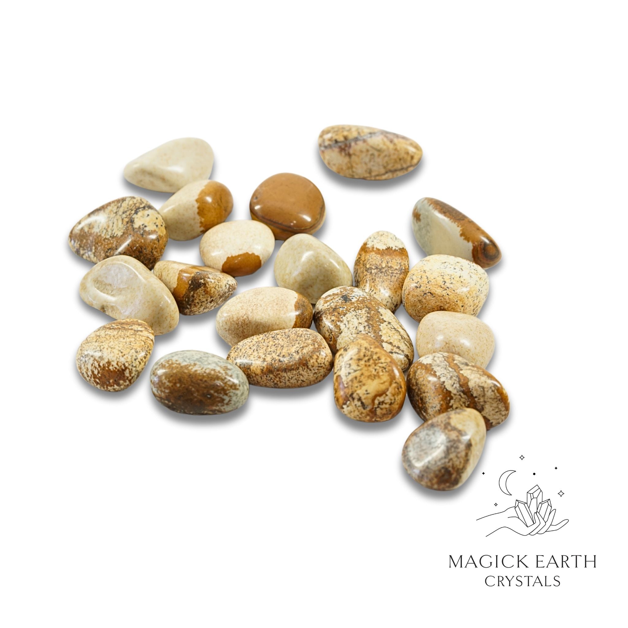 Picture Jasper Tumbled Crystals For Ancient Earth Wisdom Medium