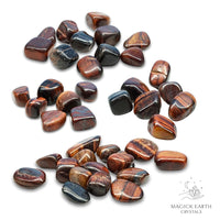Red Tiger Eye Tumbled Crystals For Confident Courage