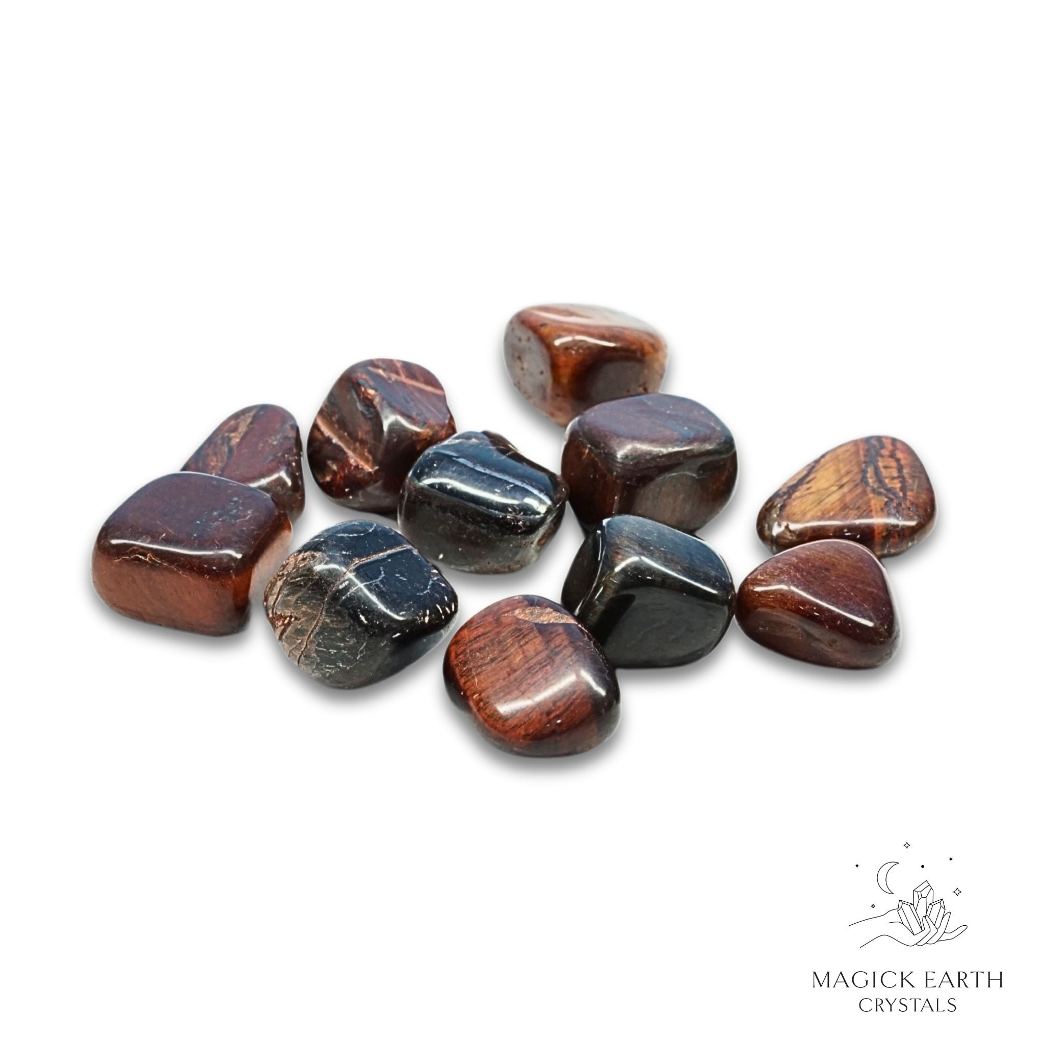 Red Tiger Eye Tumbled Crystals For Confident Courage Medium Small