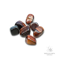 Red Tiger Eye Tumbled Crystals For Confident Courage Medium