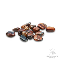 Red Tiger Eye Tumbled Crystals For Confident Courage Small