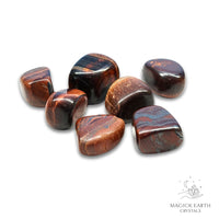 Red Tiger Eye Tumbled Crystals For Confident Courage X Large