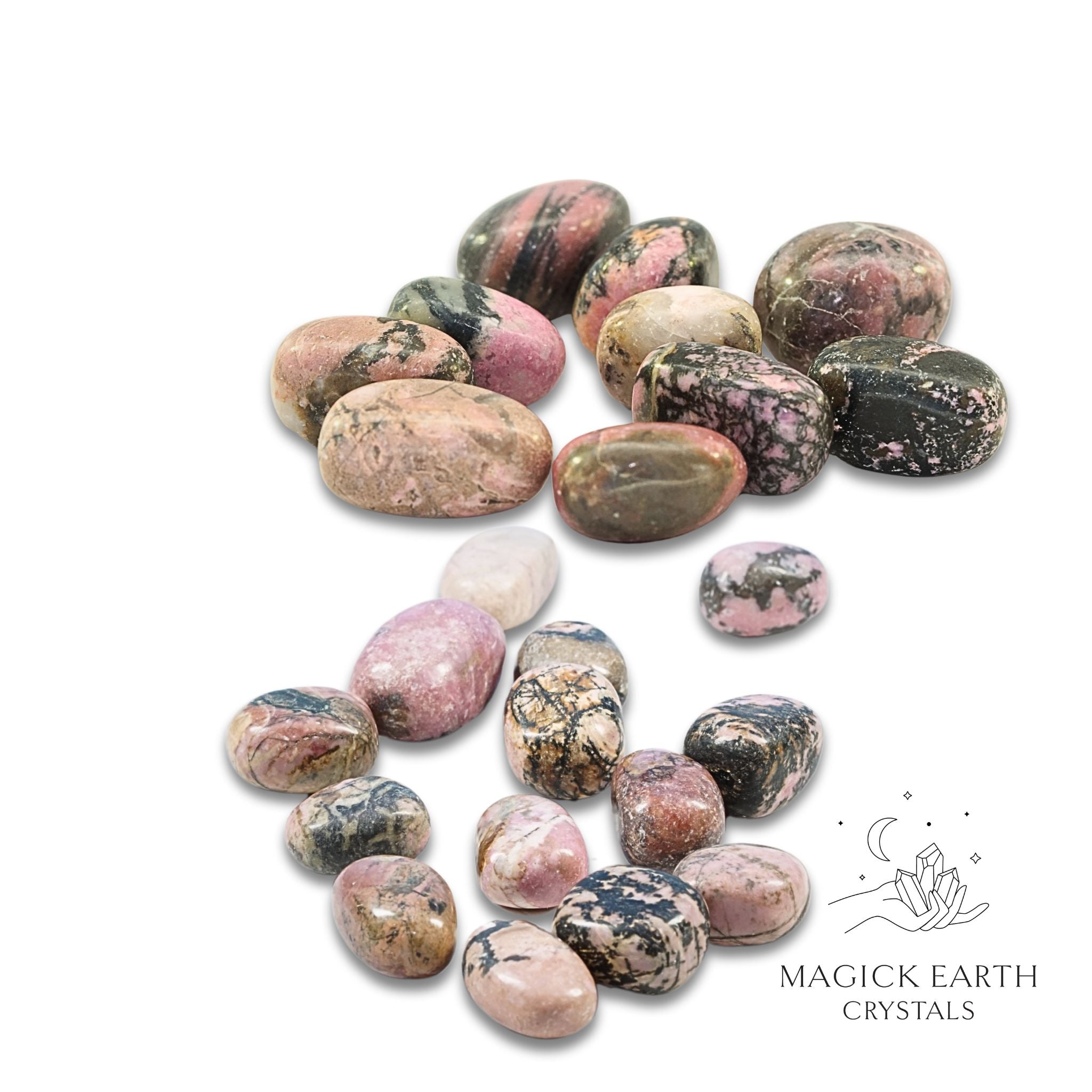 Rhodonite Tumbled Crystals For Emotional Recovery