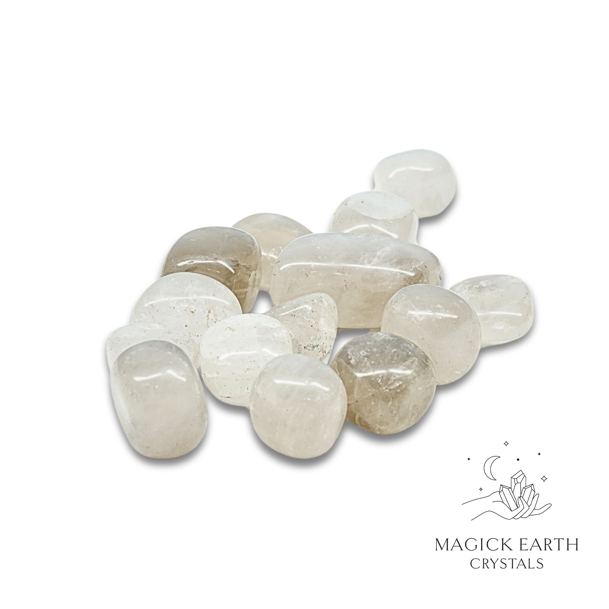 Smoky Quartz Tumbled crystals For Amplified Grounding Lighter Shade