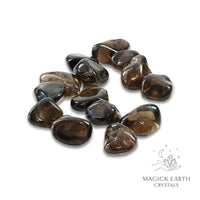 Smoky Quartz Tumbled Crystals For Amplified Grounding Medium