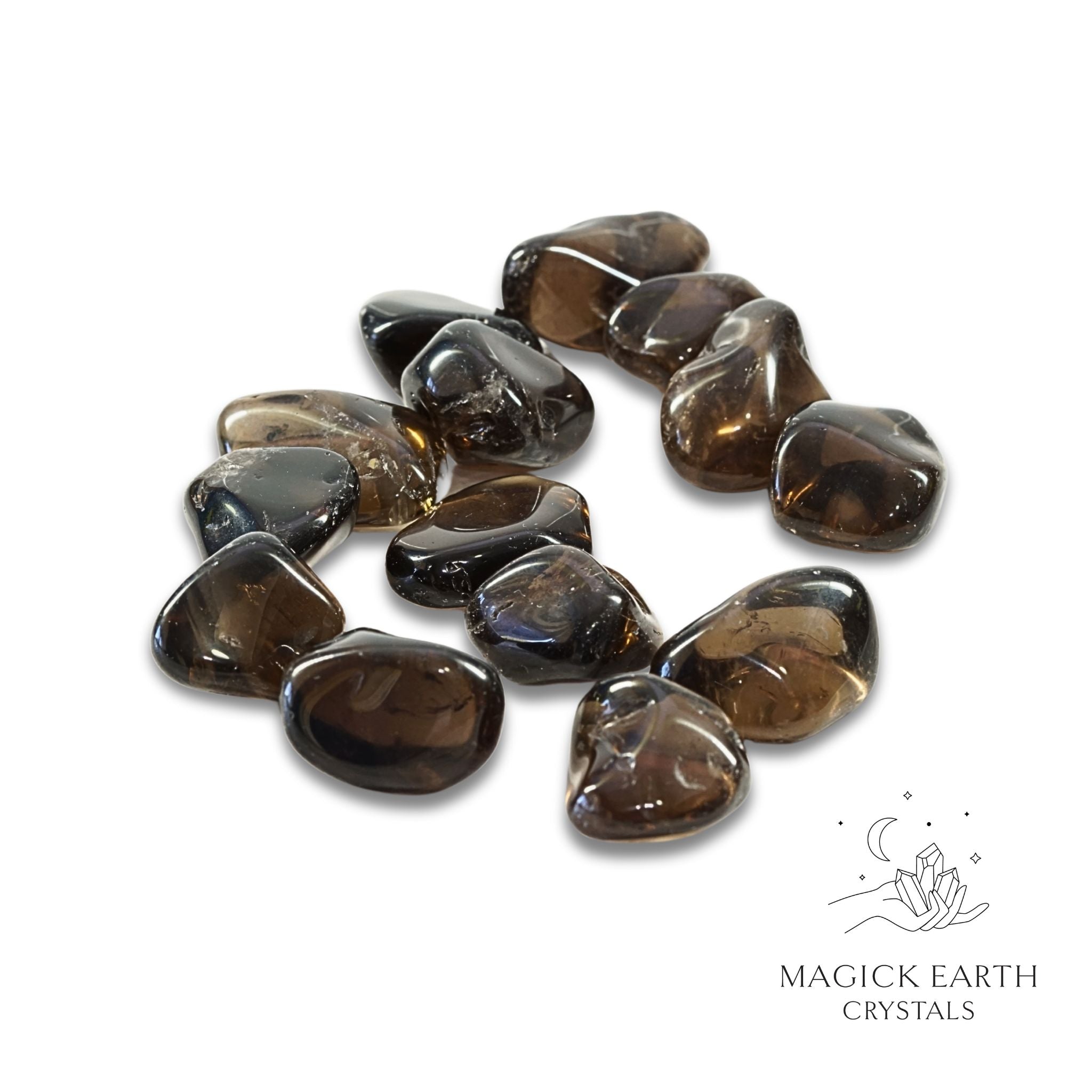 Smoky Quartz Tumbled Crystals For Amplified Grounding Medium