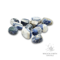 Sodalite Tumbled Crystals For Calm Expression Large