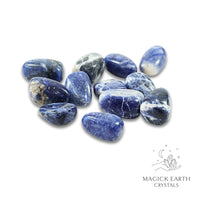 Sodalite Tumbled Crystals For Calm Expression Small