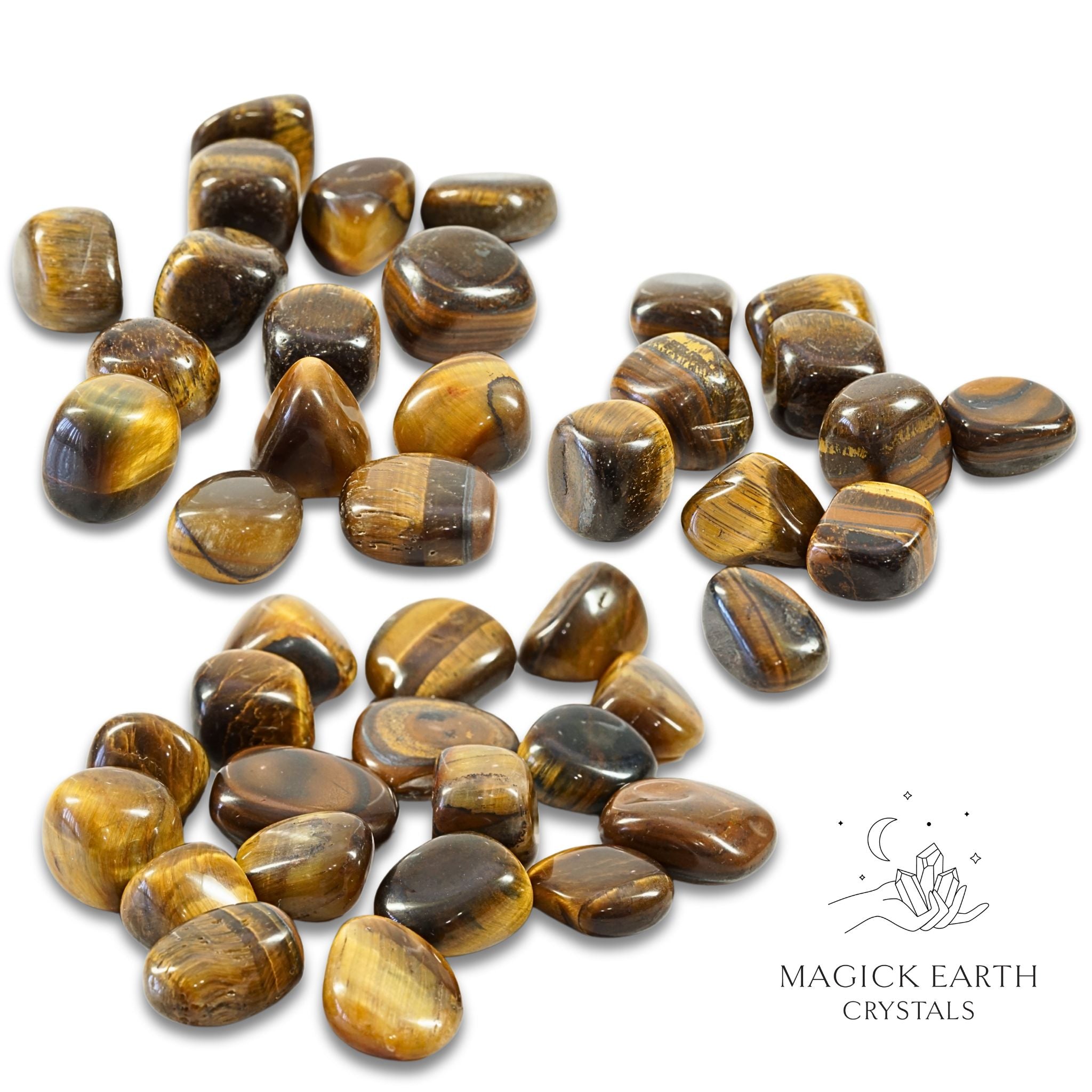 Tiger Eye Tumbled Crystals For Confident Courage