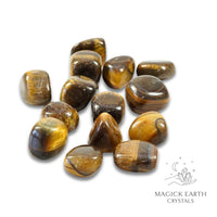 Tiger Eye Tumbled Crystals For Confident Courage Medium