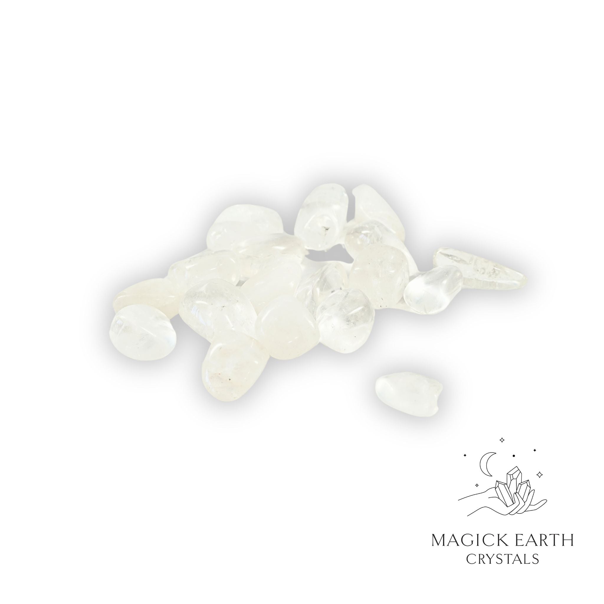 Clear Quartz Tumbled  Crystal Size Small For Amplified Insight