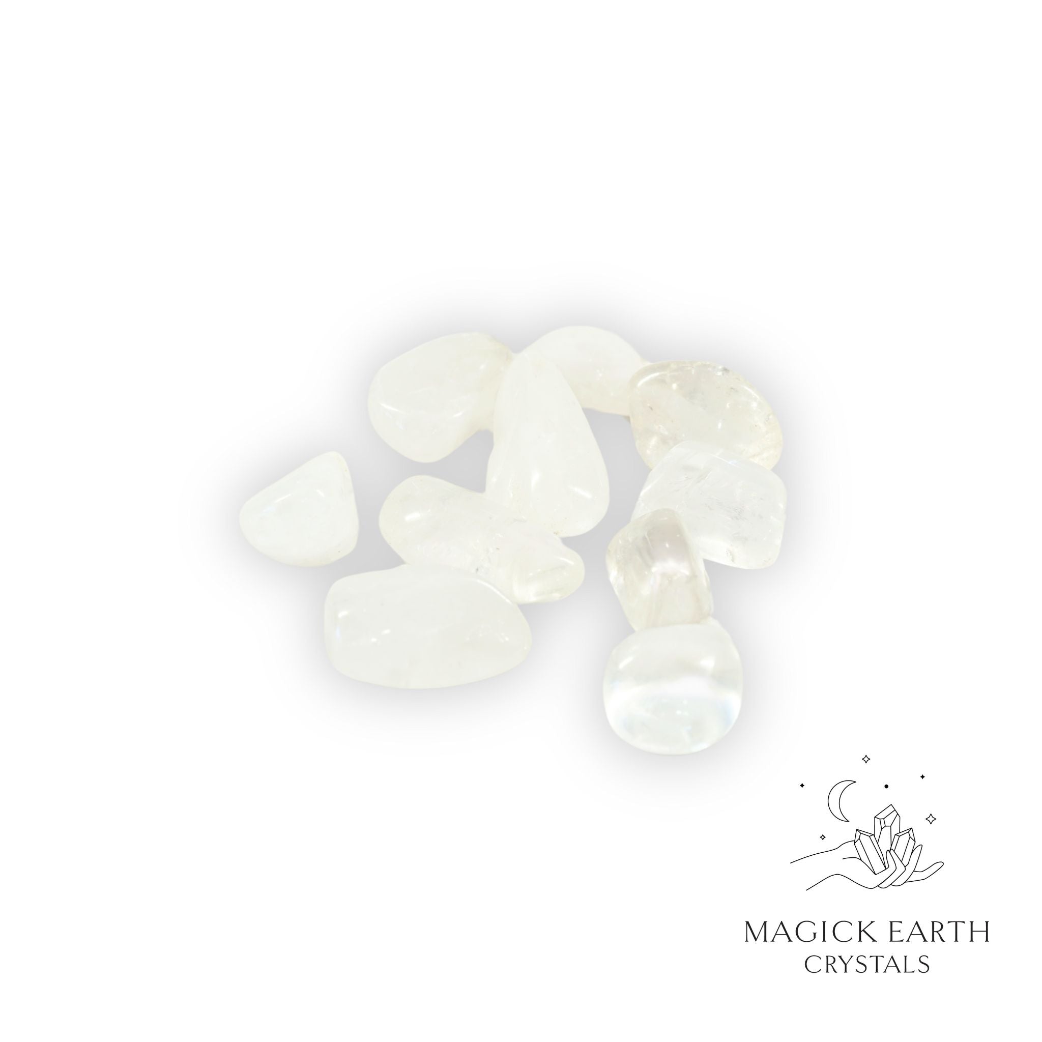 Clear Quartz Tumbled  Crystal Size Medium For Amplified Insight