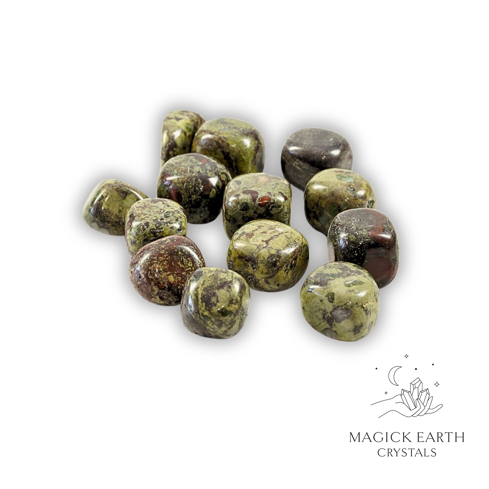 Dragons Blood Jasper Tumbled  Stones Large For Gentle Strength