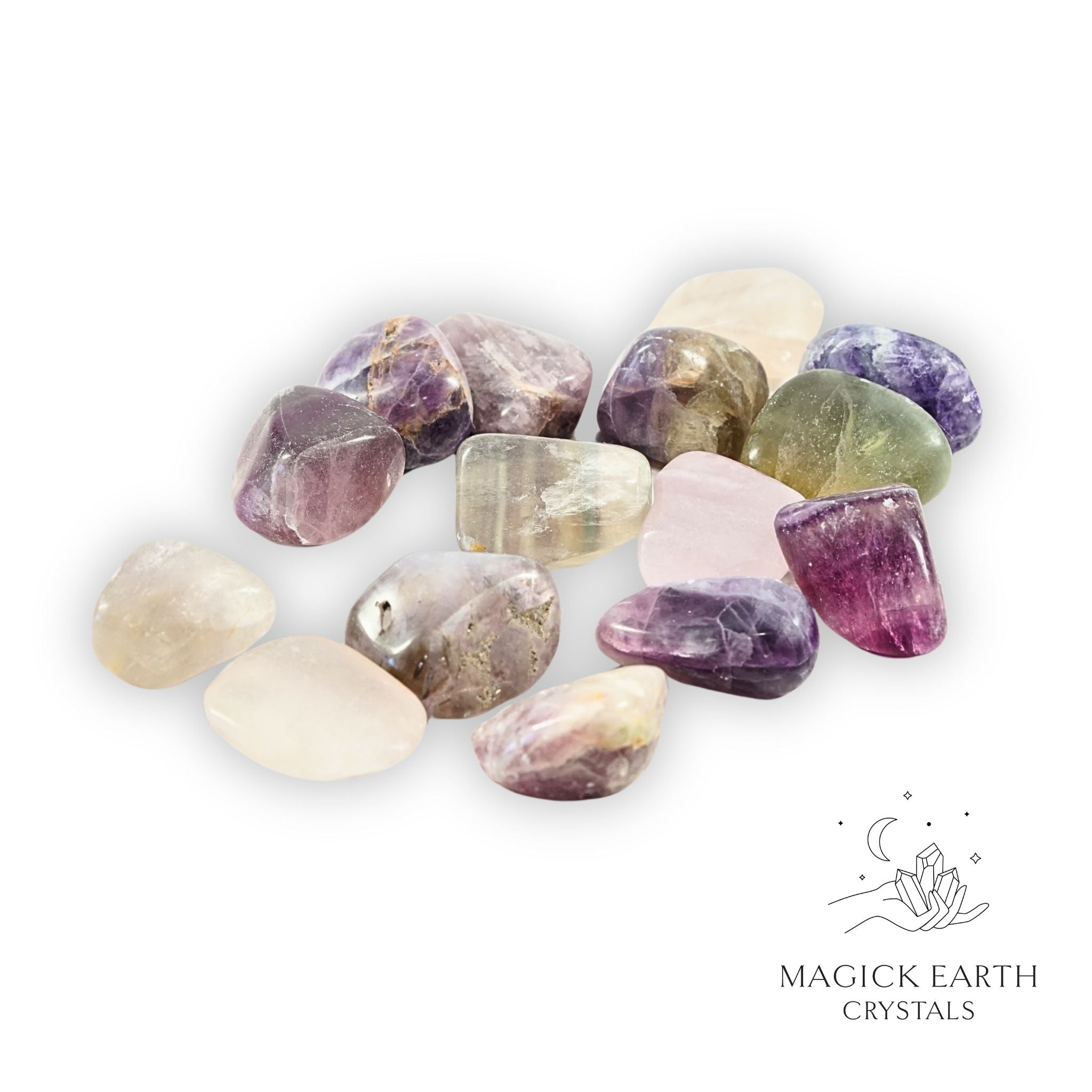 Fluorite  Tumbled Crystals For Focus & Discernment