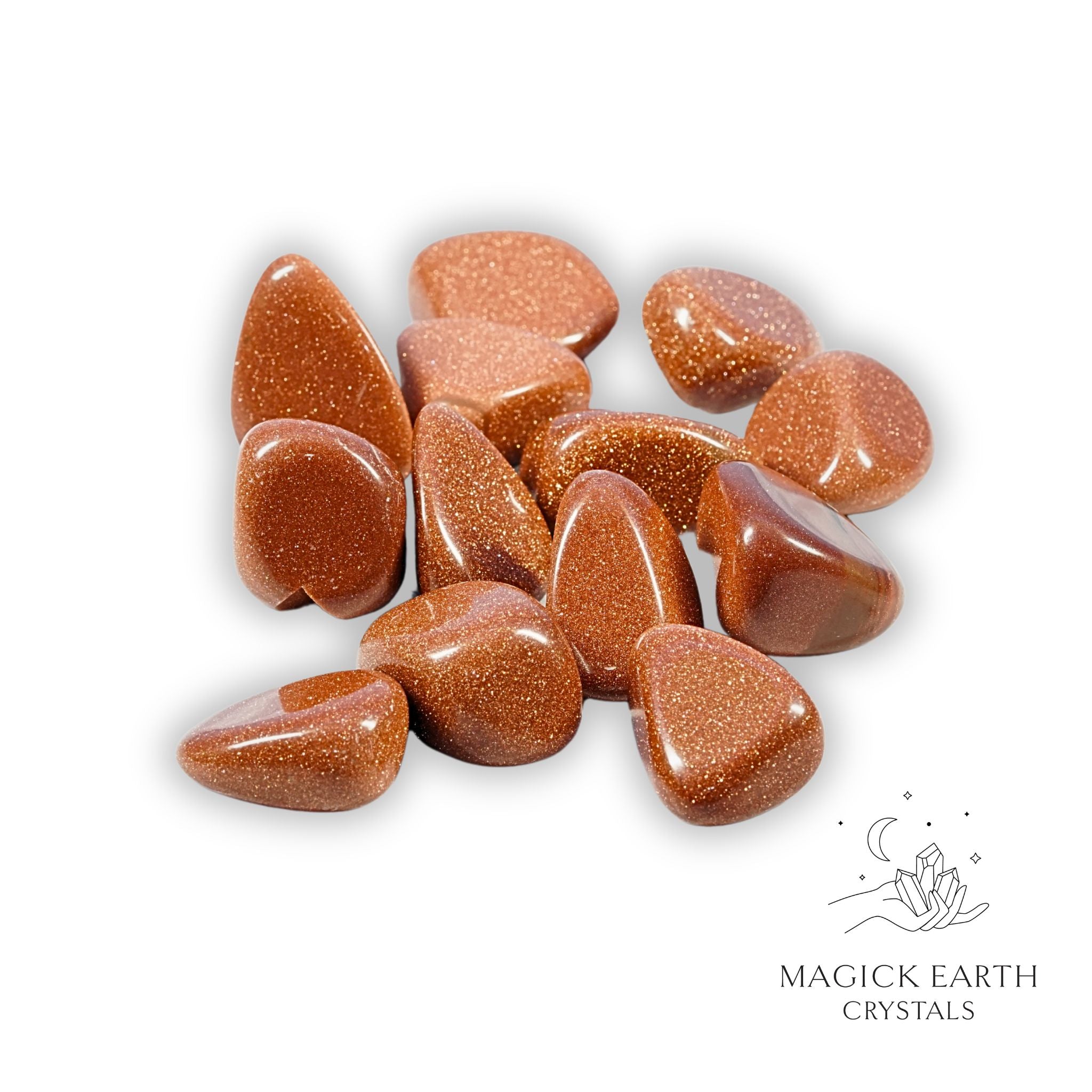 Goldstone Tumbled  Stones For Ambition & Action