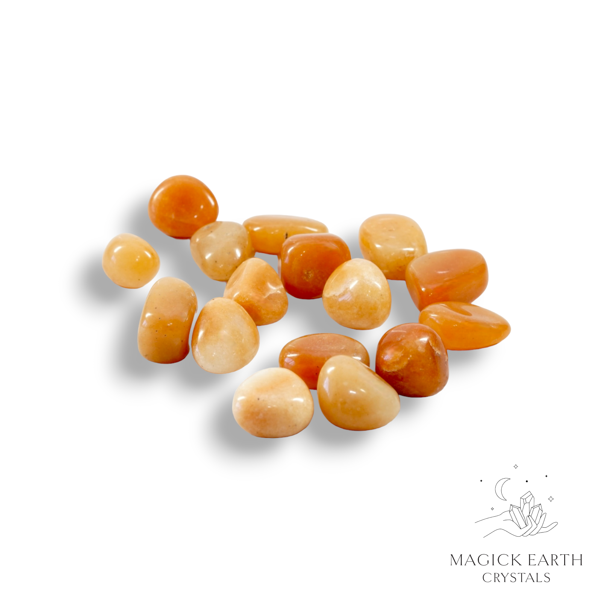 Red Aventurine Tumbled  Crystals Smaller Size For Luck & Opportunity