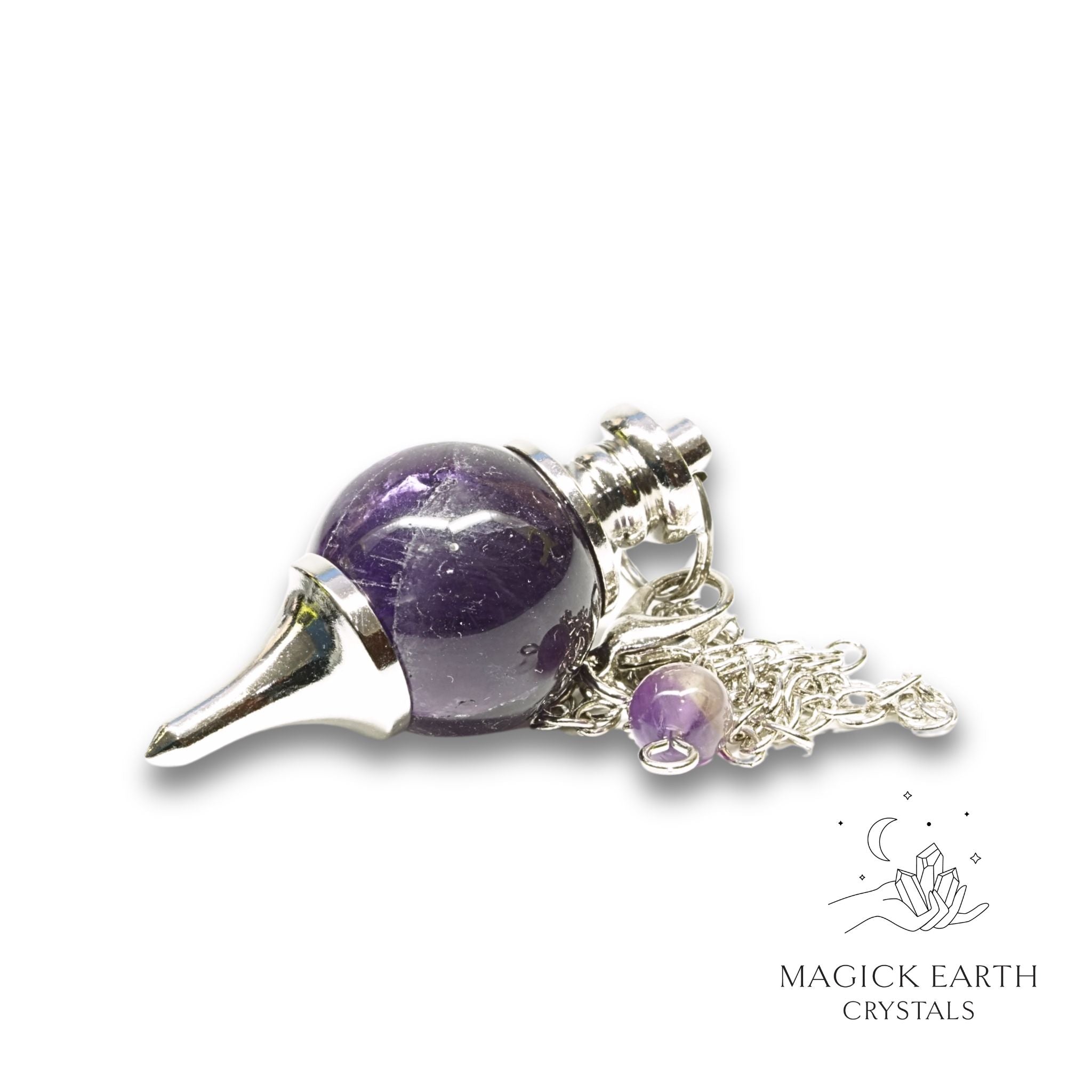 Amethyst Sphere Pendulum For Sacred Stillness