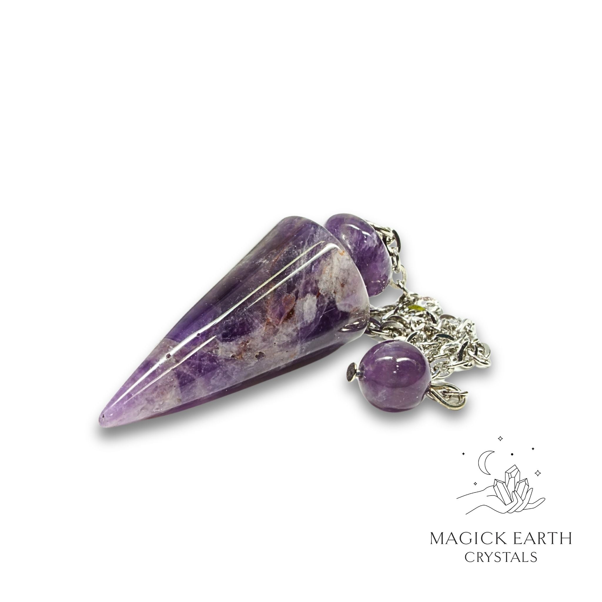 Amethyst Spike Pendulum For Sacred Stillness
