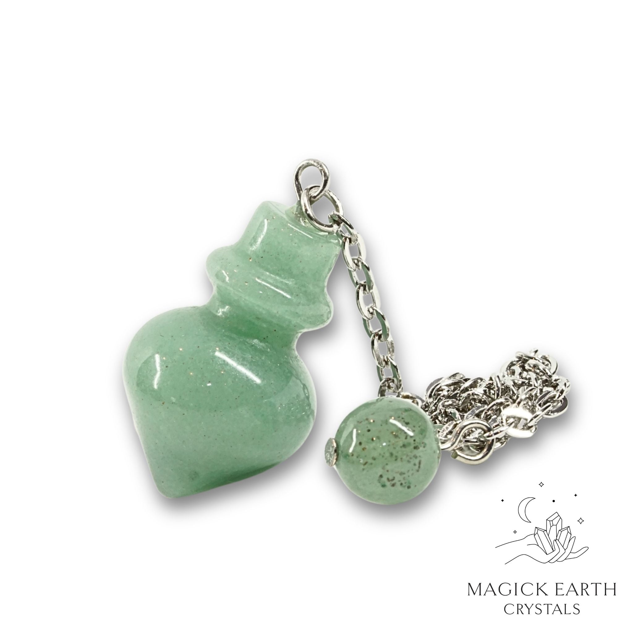 Aventurine Flask Pendulum for Bold Opportunity