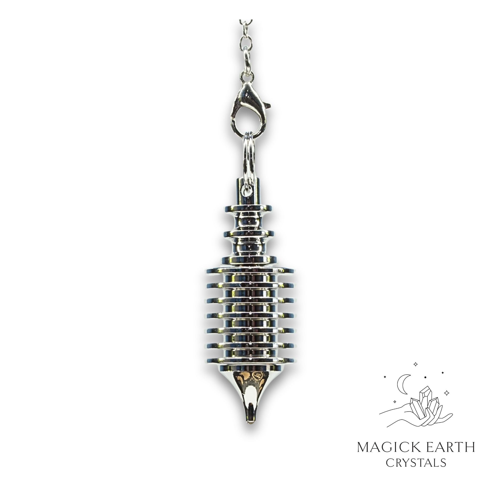 Brass Multi Disc Pendulum With Platinum Finish