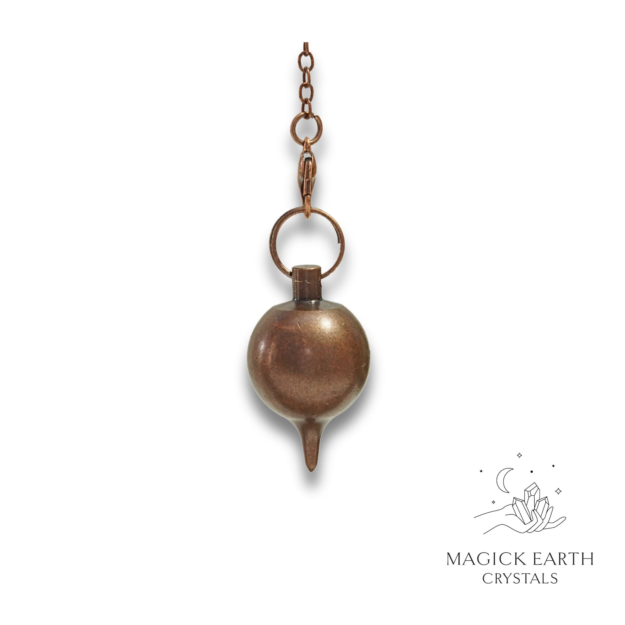 Brass Sphere Shaped Pendulum with Copper Finish