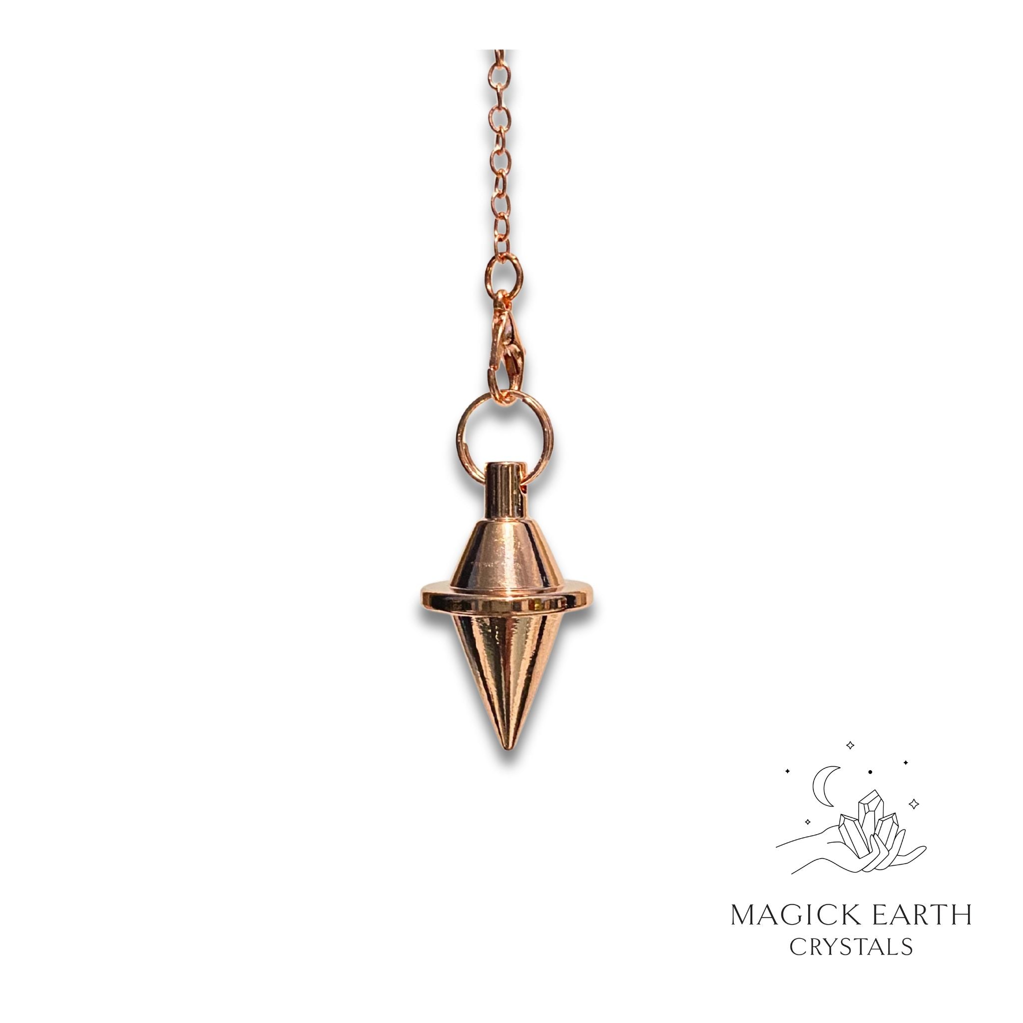 Brass Spinning Top Pendulum Rose Gold Finish