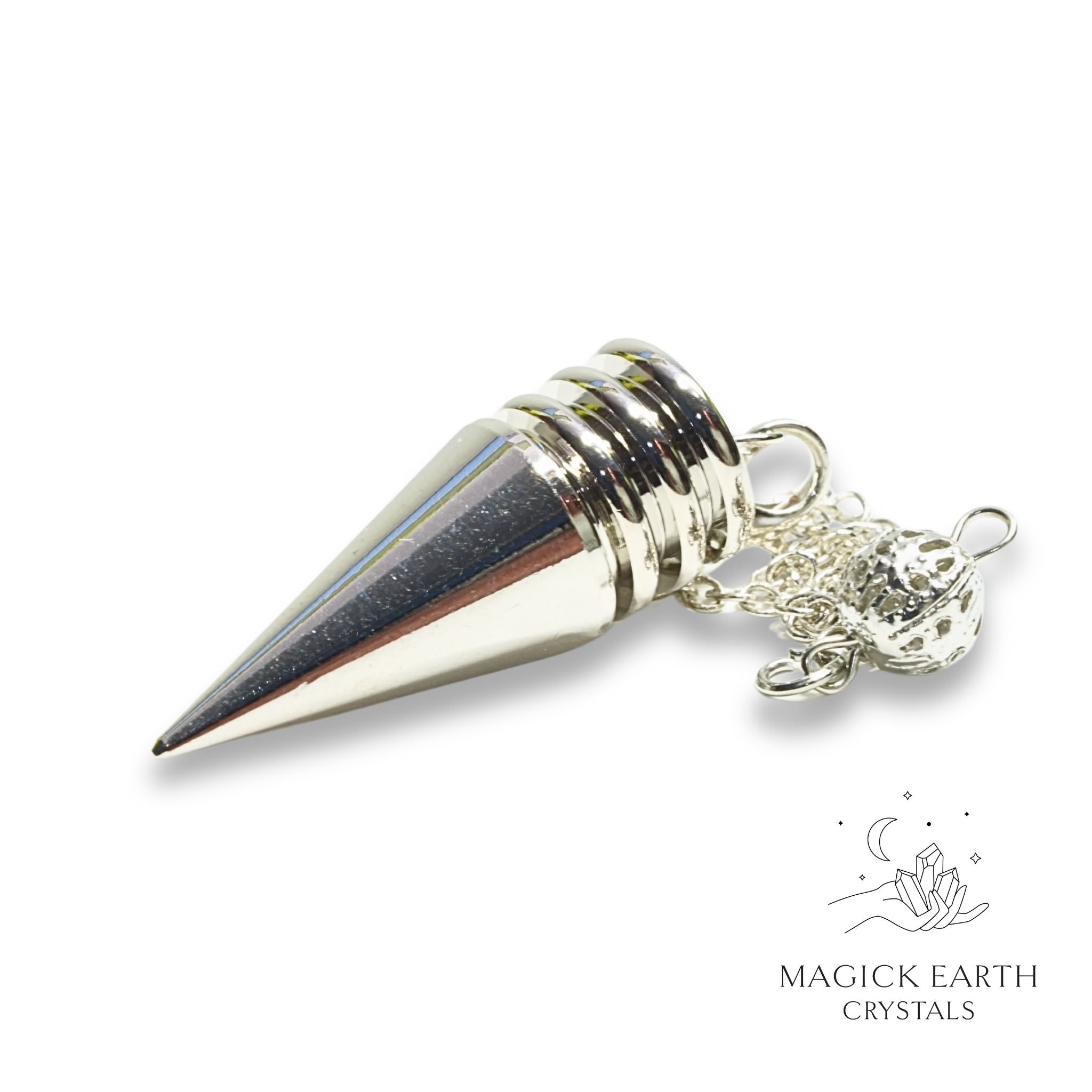 Brass Triple Disc Pendulum with Platinum Finish