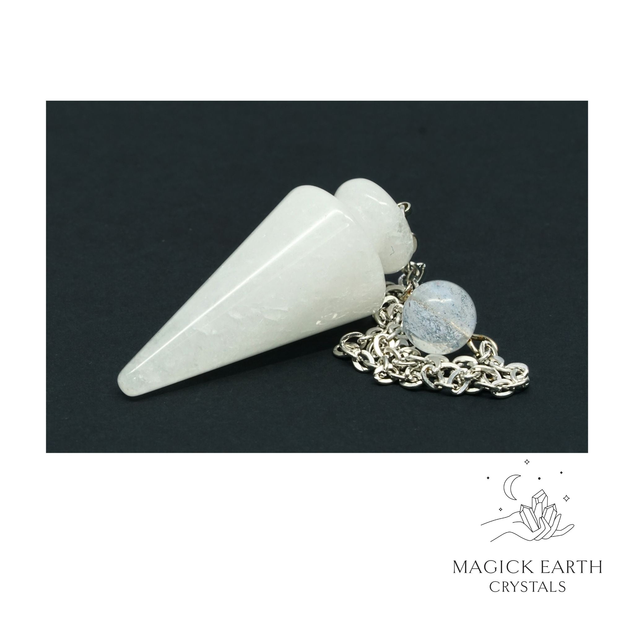 Clear Quartz Spike Pendulum For Amplified Insight