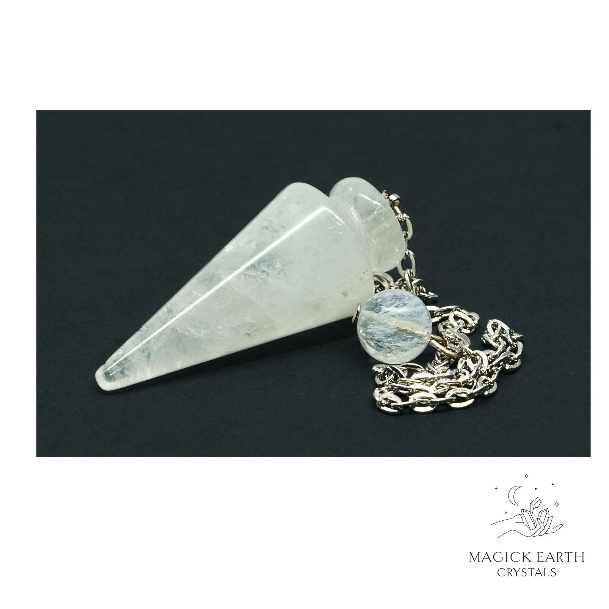 Clear Quartz Spike Pendulum For Amplified Insight