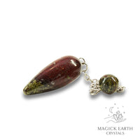 Dragons Blood Jasper Teardrop Pendulum for Gentle Strength