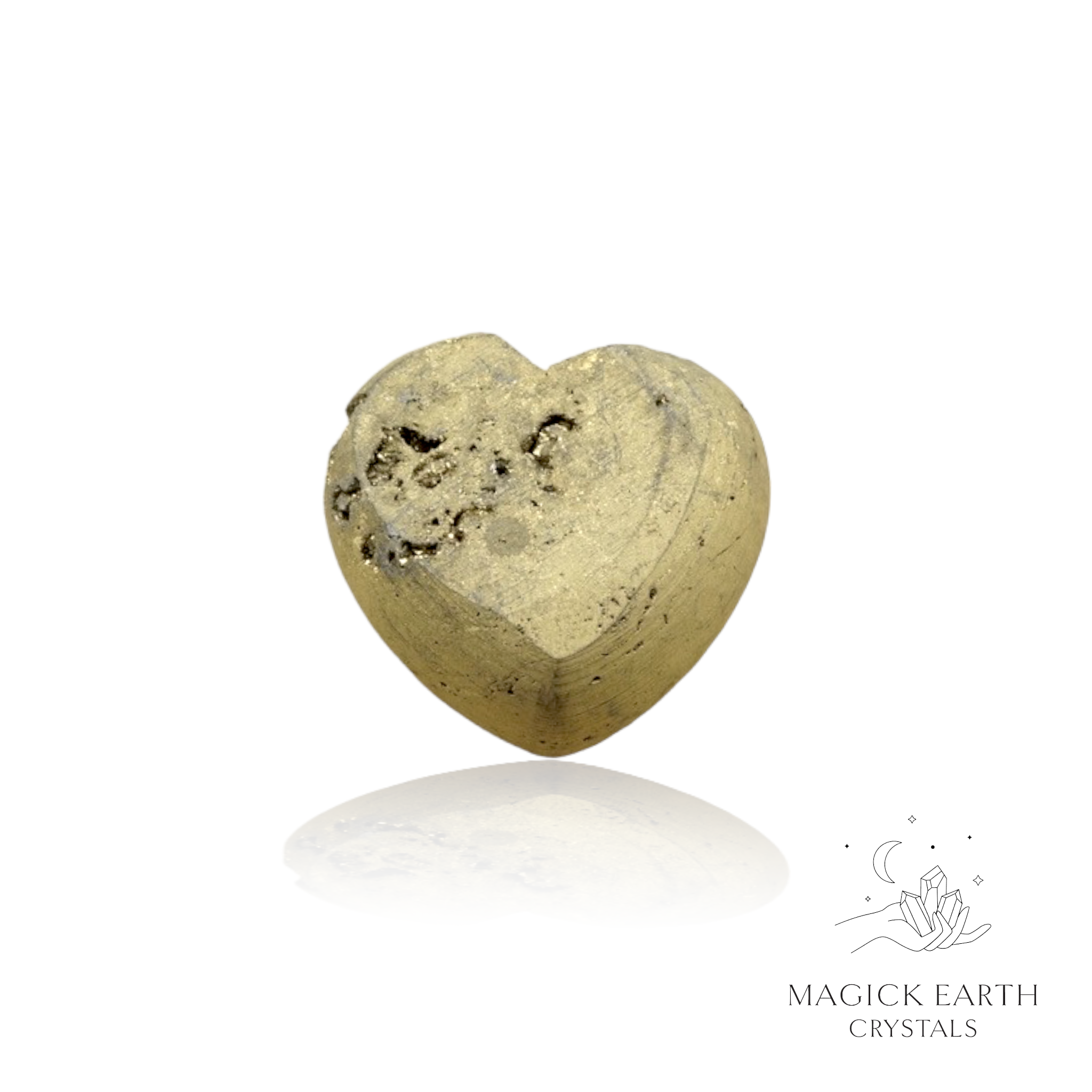 Electroplated Druzy Heart with Gold Finish  For  Steady Strength