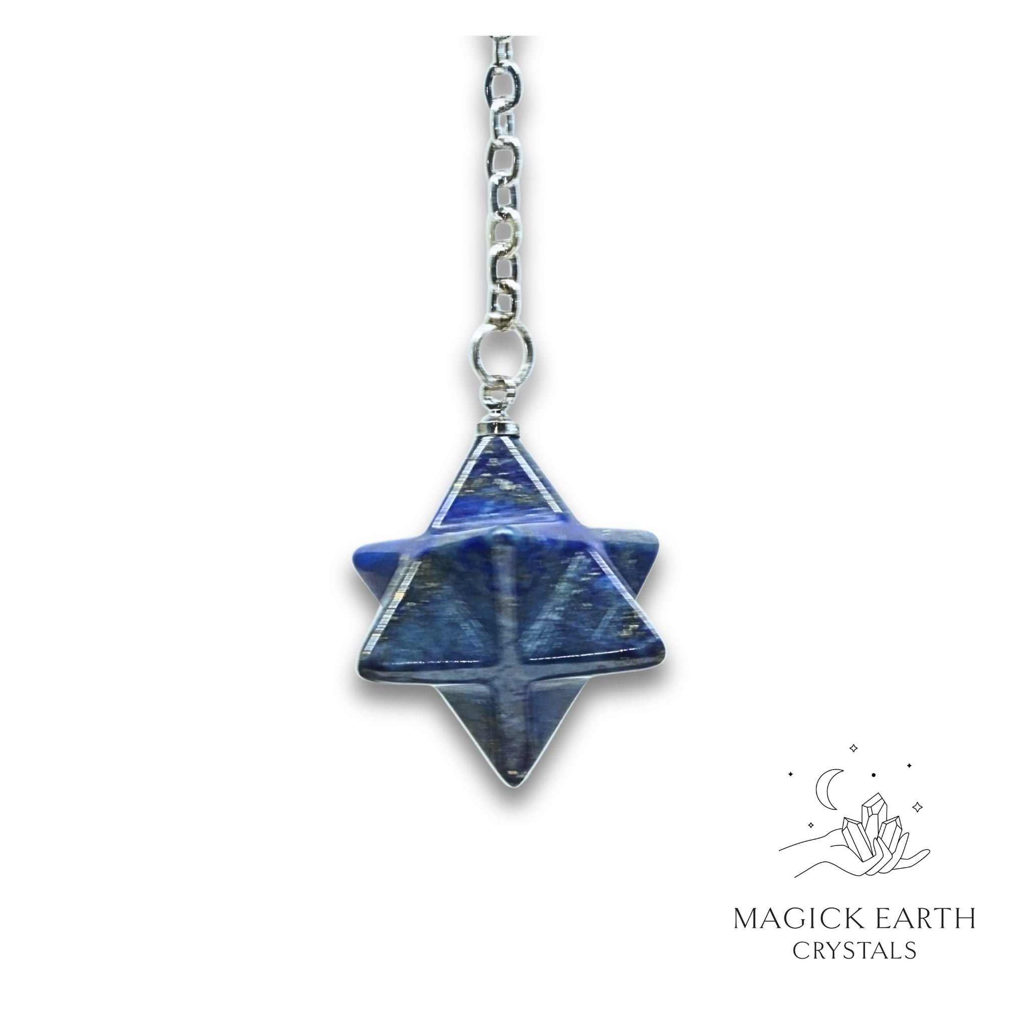 Lapis Lazuli Merkaba Pendulum For Inner Vision