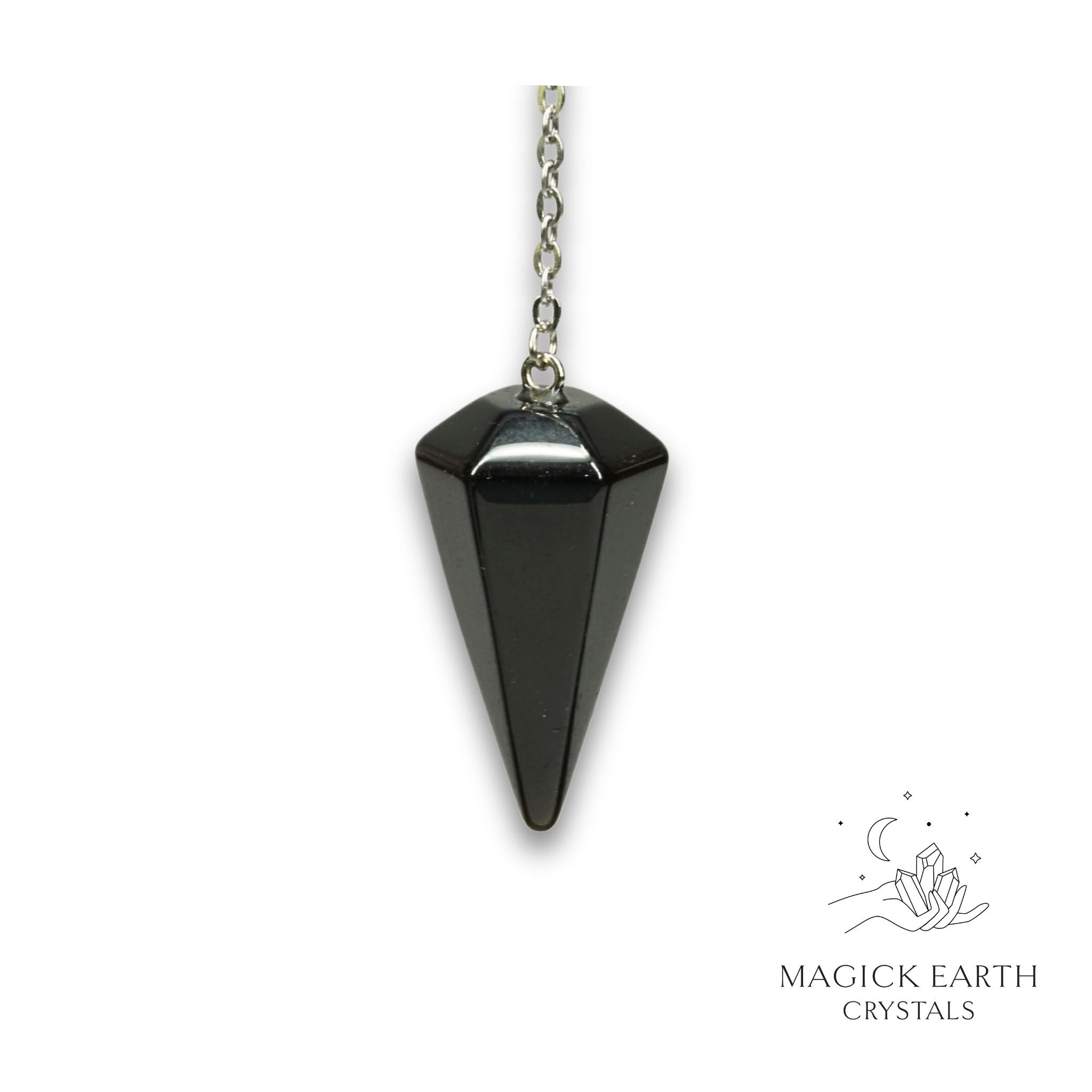 Obsidian Large Cone Pendulum For Tough Love Protection