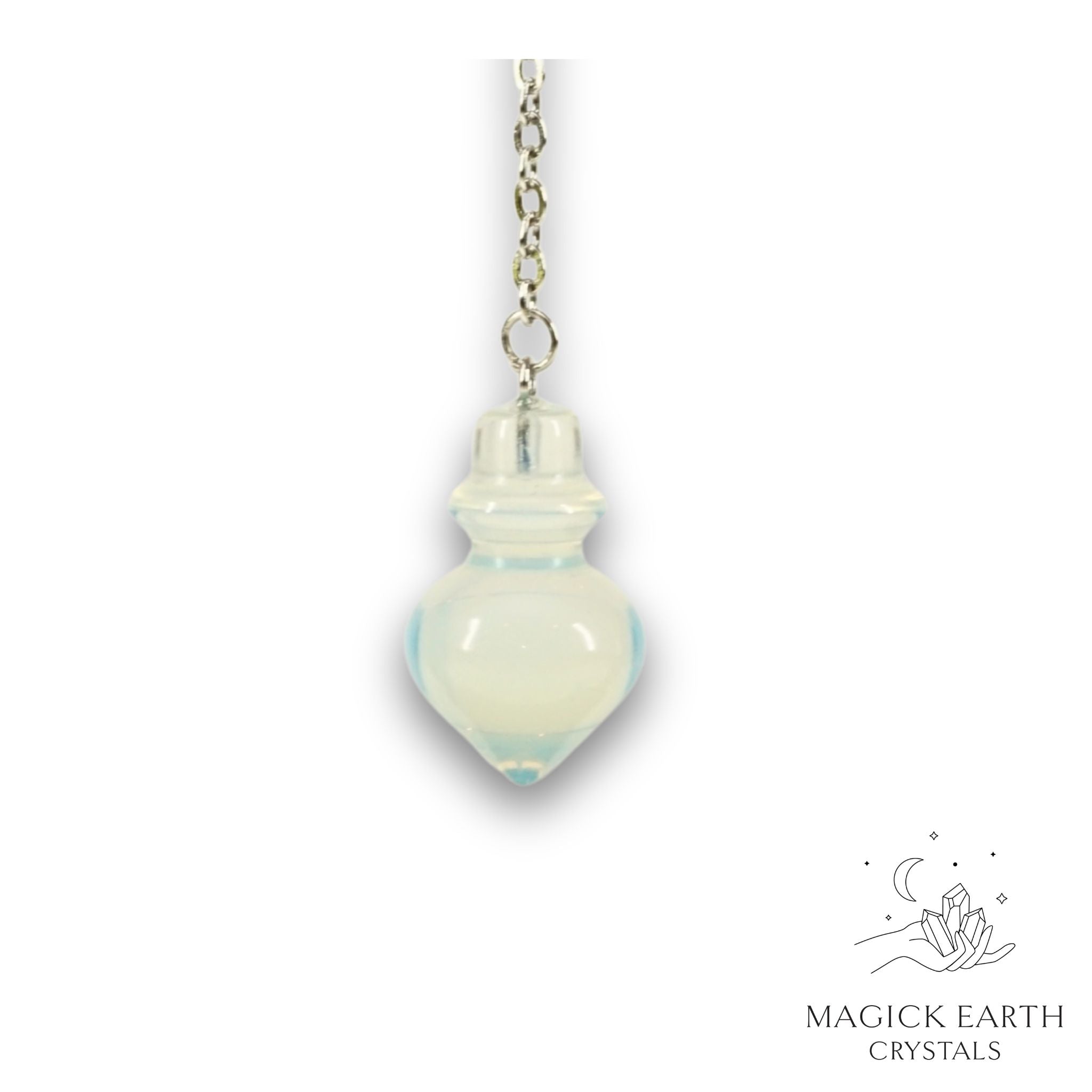 Opalite Flask Pendulum for Luminous Guidance