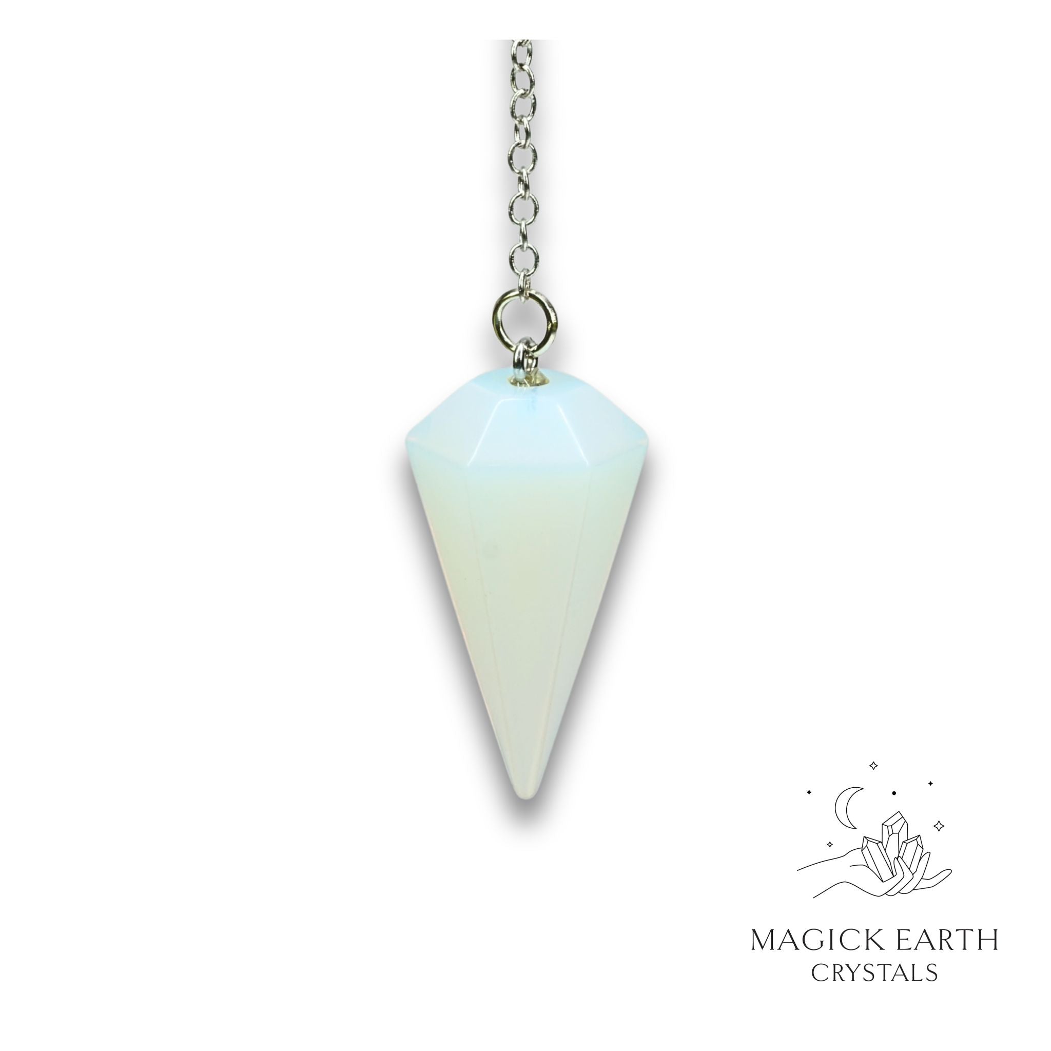 Opalite Large Cone Pendulum For Luminous Guidance