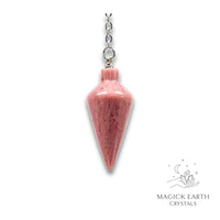 Rhodonite Spire Pendulum For Emotional Recovery