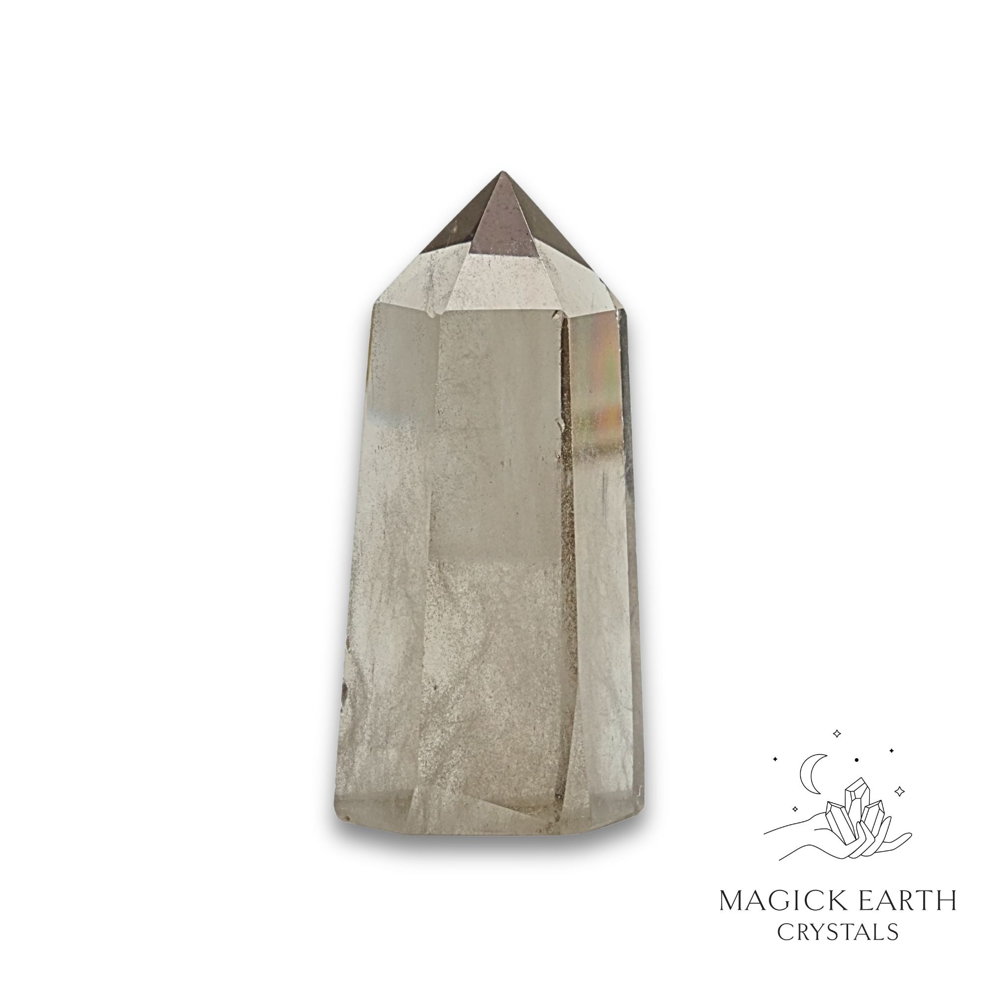 Smoky Quartz Tower for Amplified Grounding