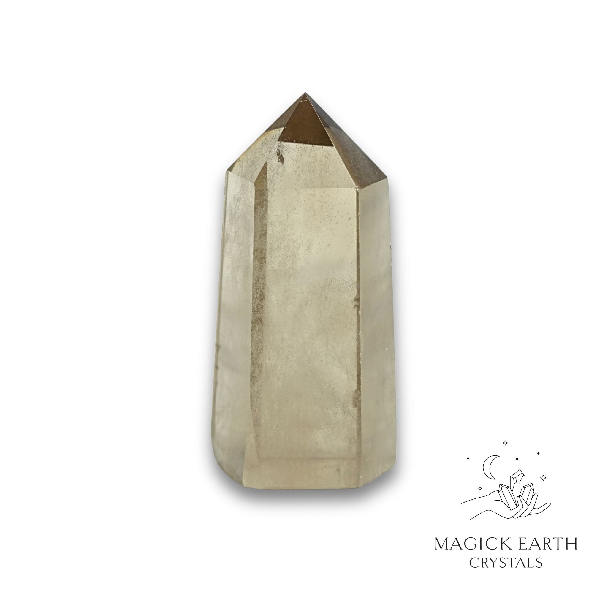 Smoky Quartz Tower for Amplified Grounding