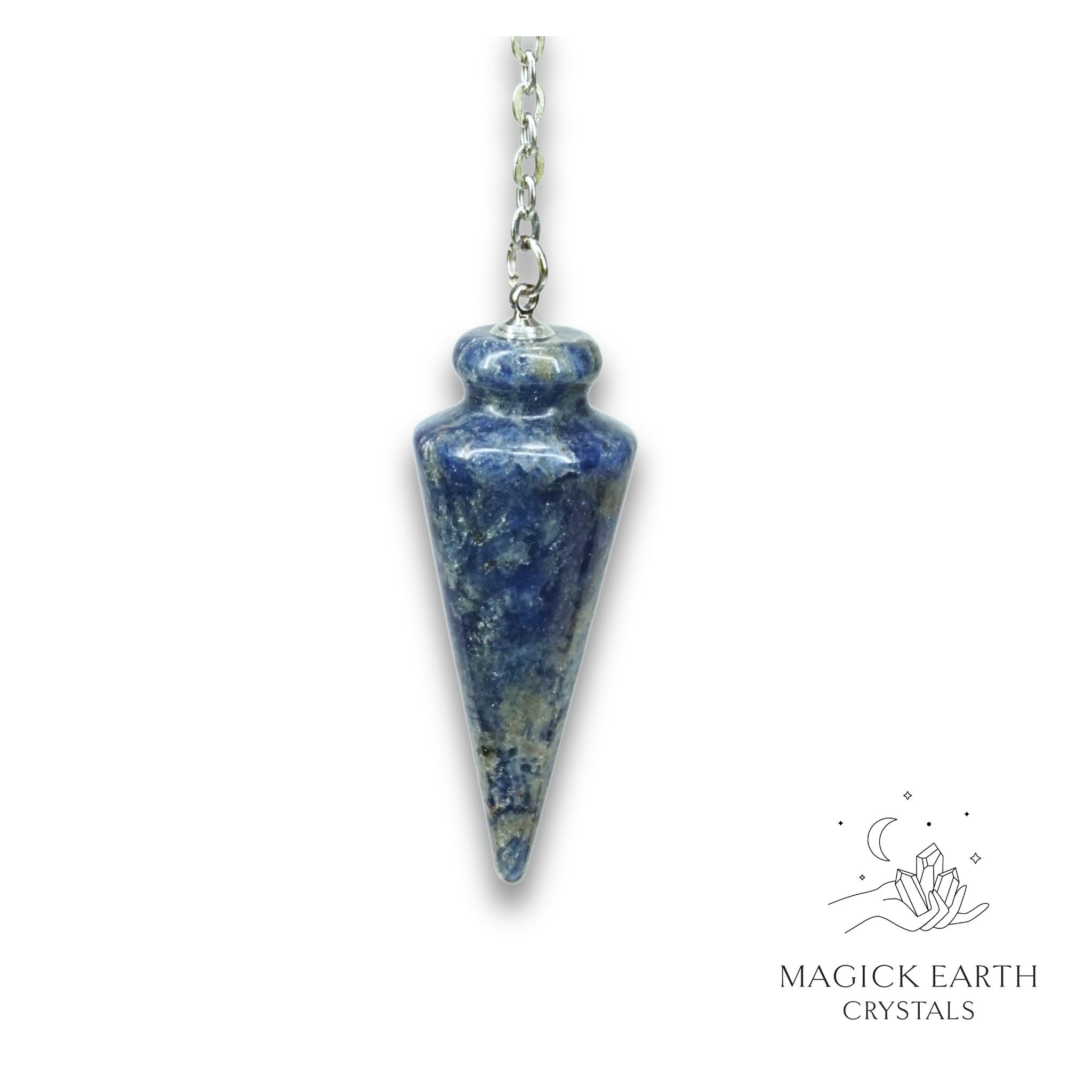 Sodalite Spike Pendulum For Calm Expression