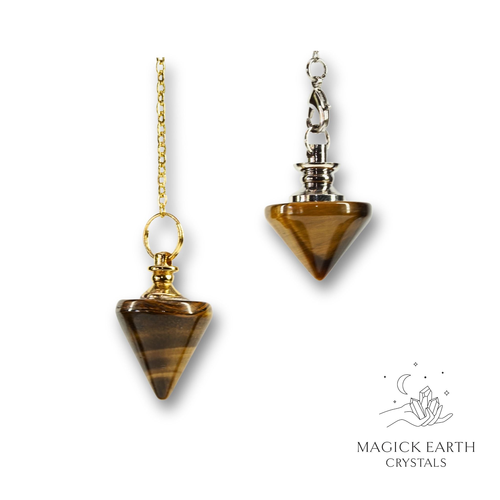 Tiger Eye Pinnacle Pendulums  For Confident Courage