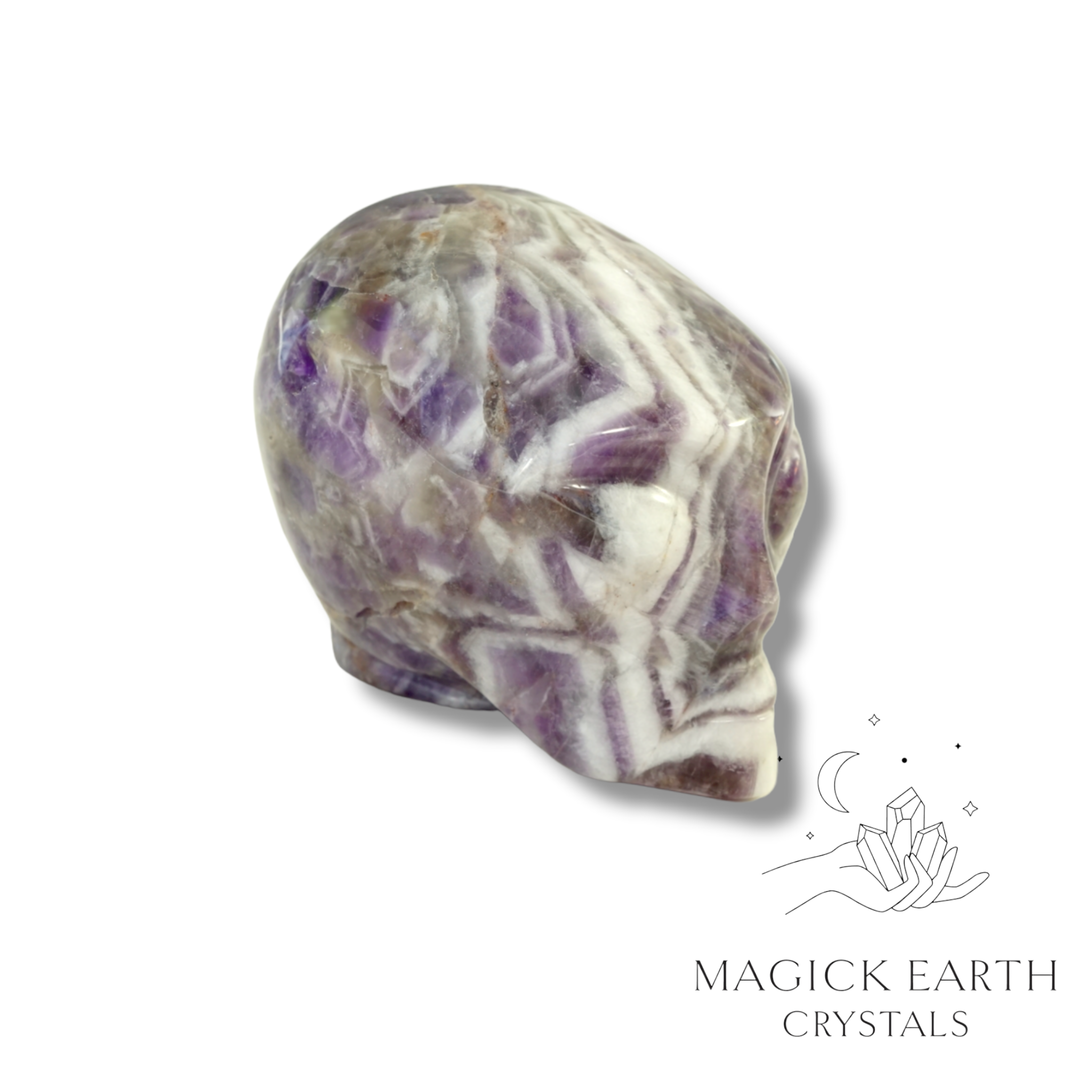 Amethyst Carved Alien For Stress Relief & Sleep