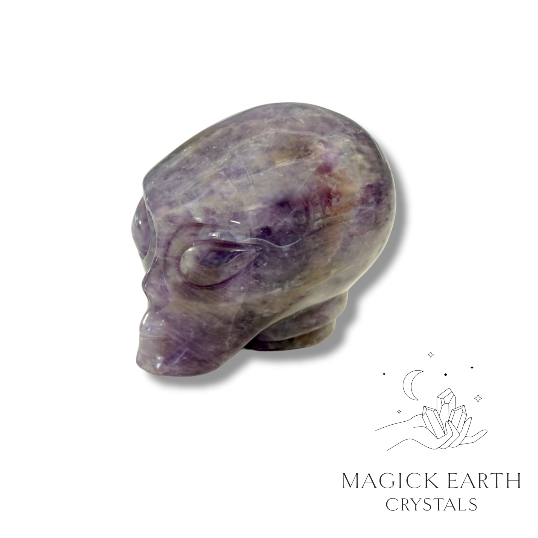 Amethyst Carved Alien For Stress Relief & Sleep