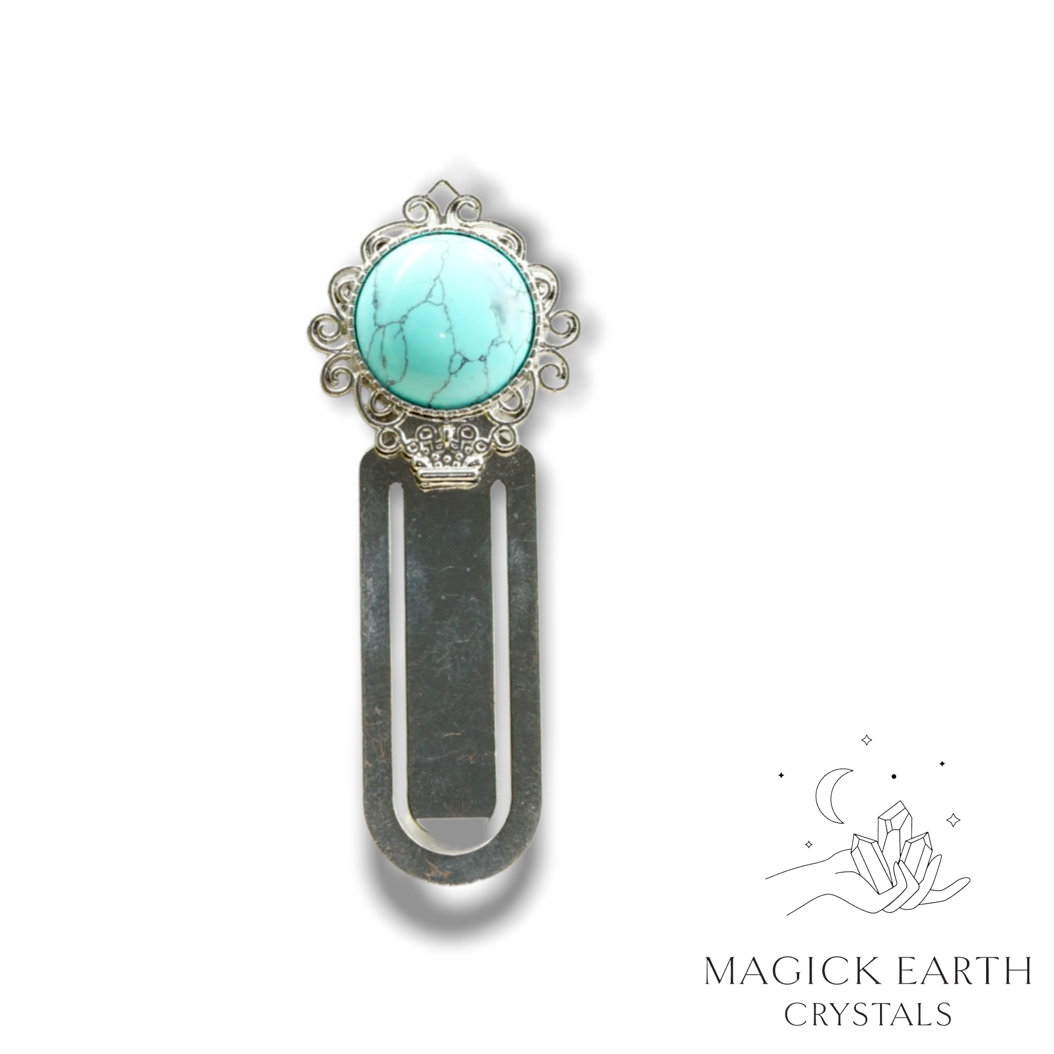 Howlite (Dyed) Bookmark For Calm Communication