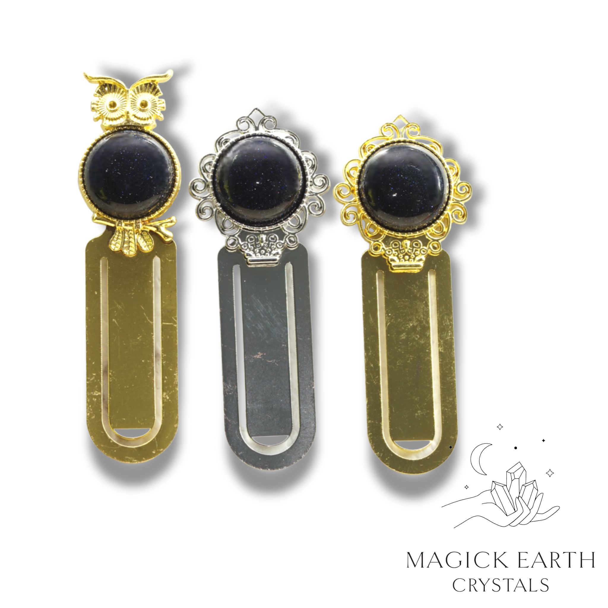 Blue Goldstone Bookmark For Ambition & Action