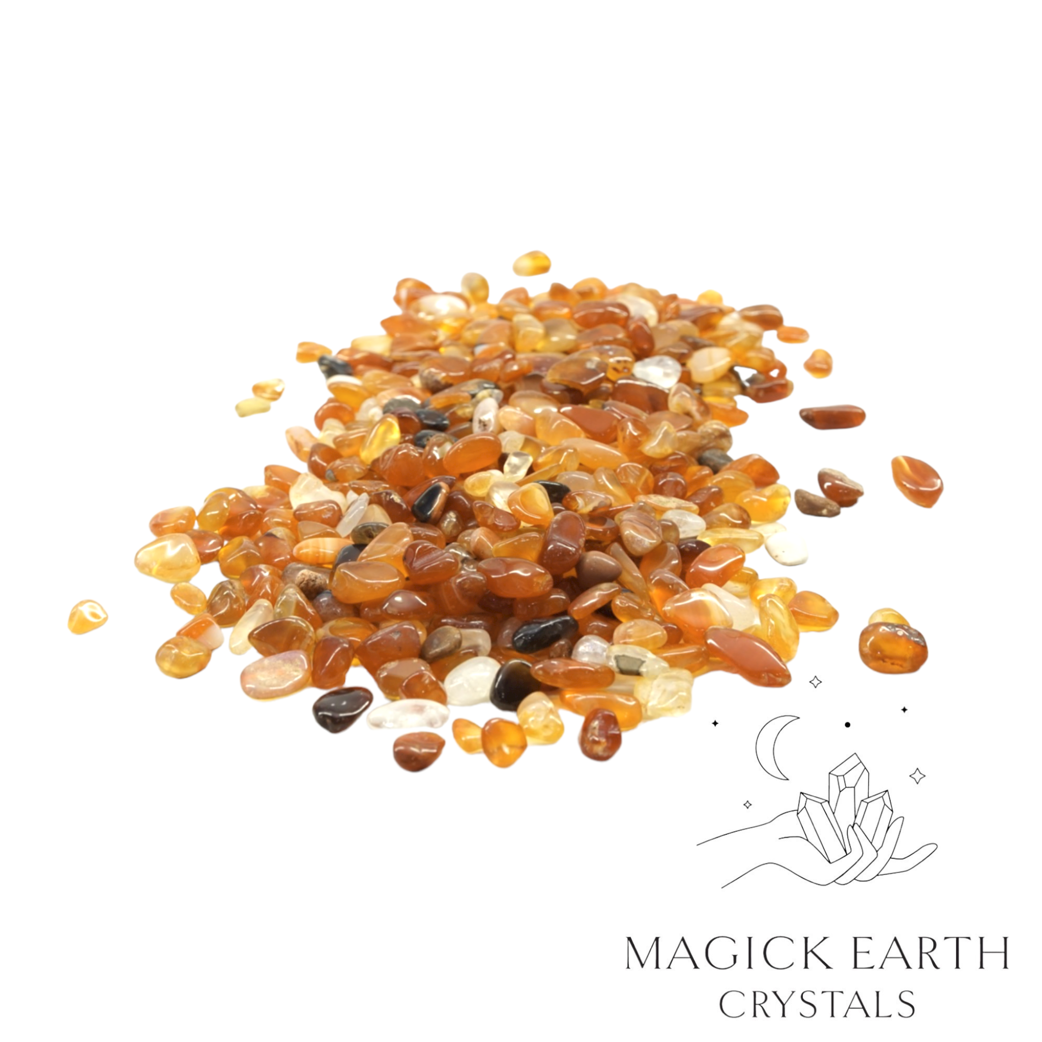 Carnelian Crystal Chips Medium For Courage & Vitality
