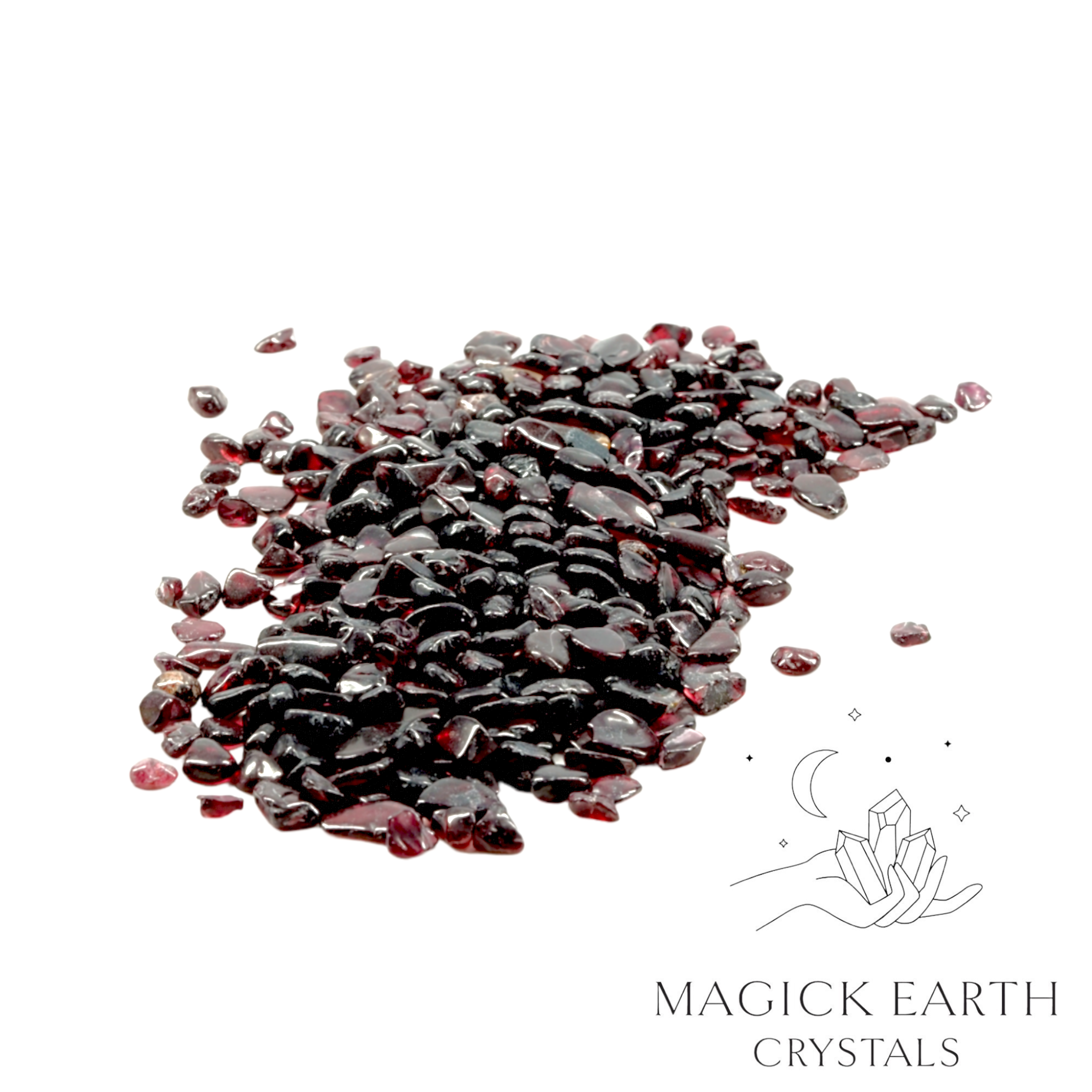 Garnet  Crystal Chips Medium For Passion & Purpose