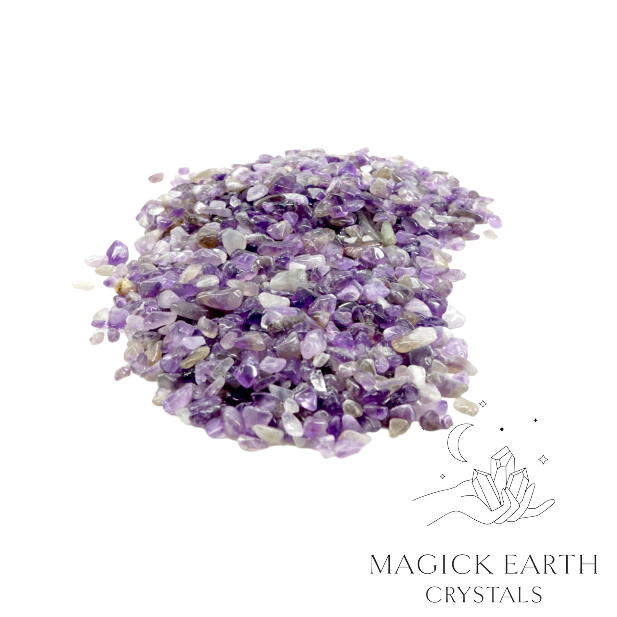 Amethyst  Crystal  Chips Small For Stress Relief & Sleep