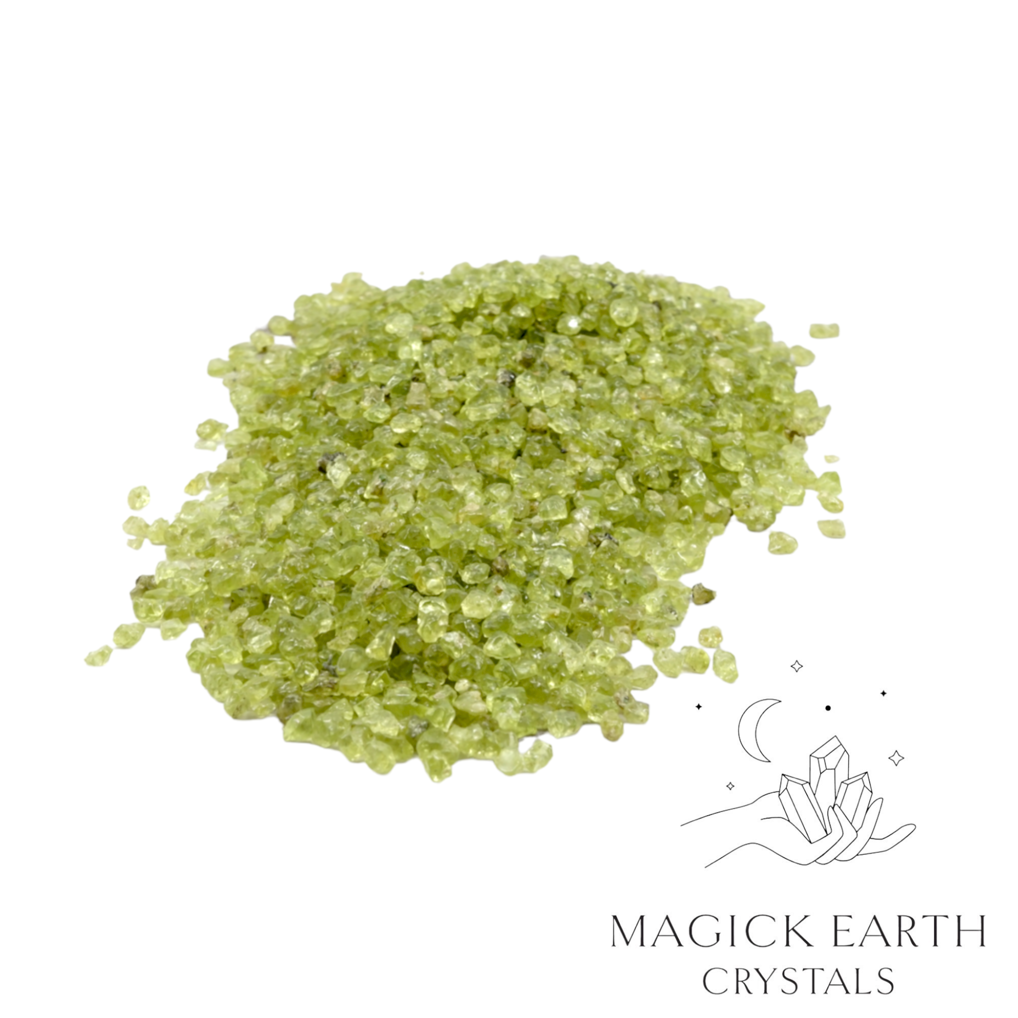 Peridot Crystal Chips Tiny For New Beginnings
