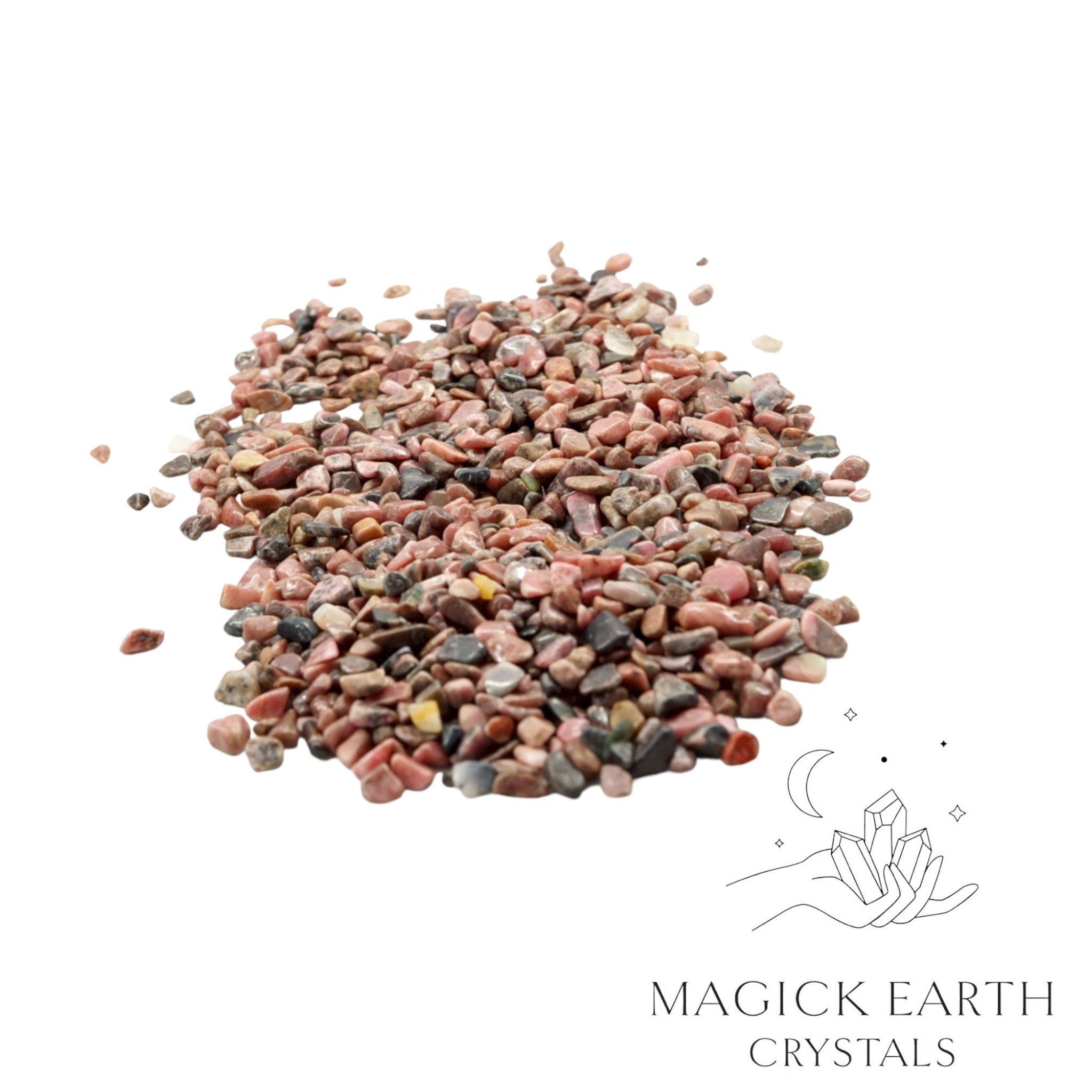 Rhodonite  Crystal  Chips Small  For Trauma Support & Healing